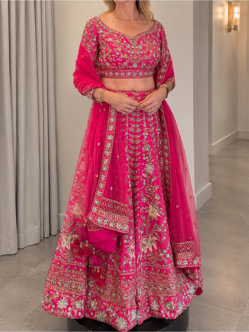 New original Vivaah w/receipt. Has not been altered or worn silk handmade